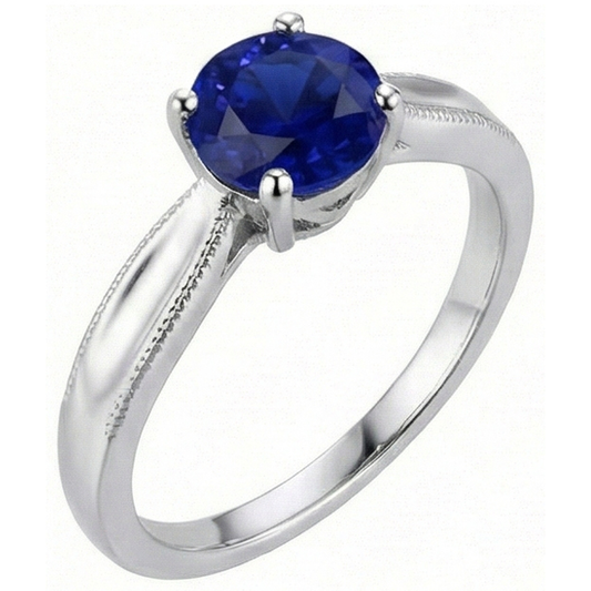 naturel round diamant 1carats bague angle de côté