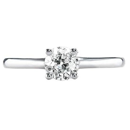 Bague Solitaire Ronde ancienne mine Cut Réel Diamant Bijoux 1 Carat