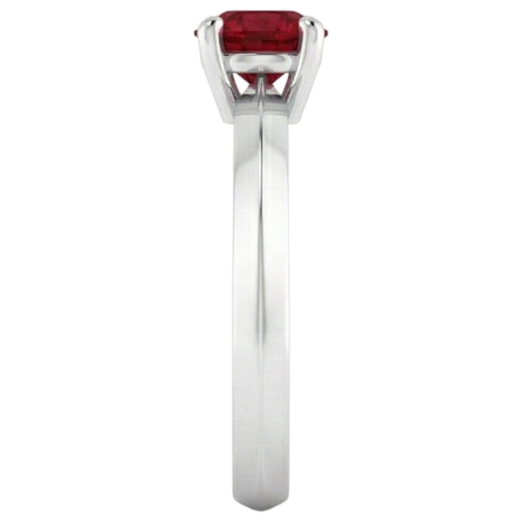 Bague Solitaire Rubis 1.25 Carats 4 Griffes Sertissage Bijoux Neuf