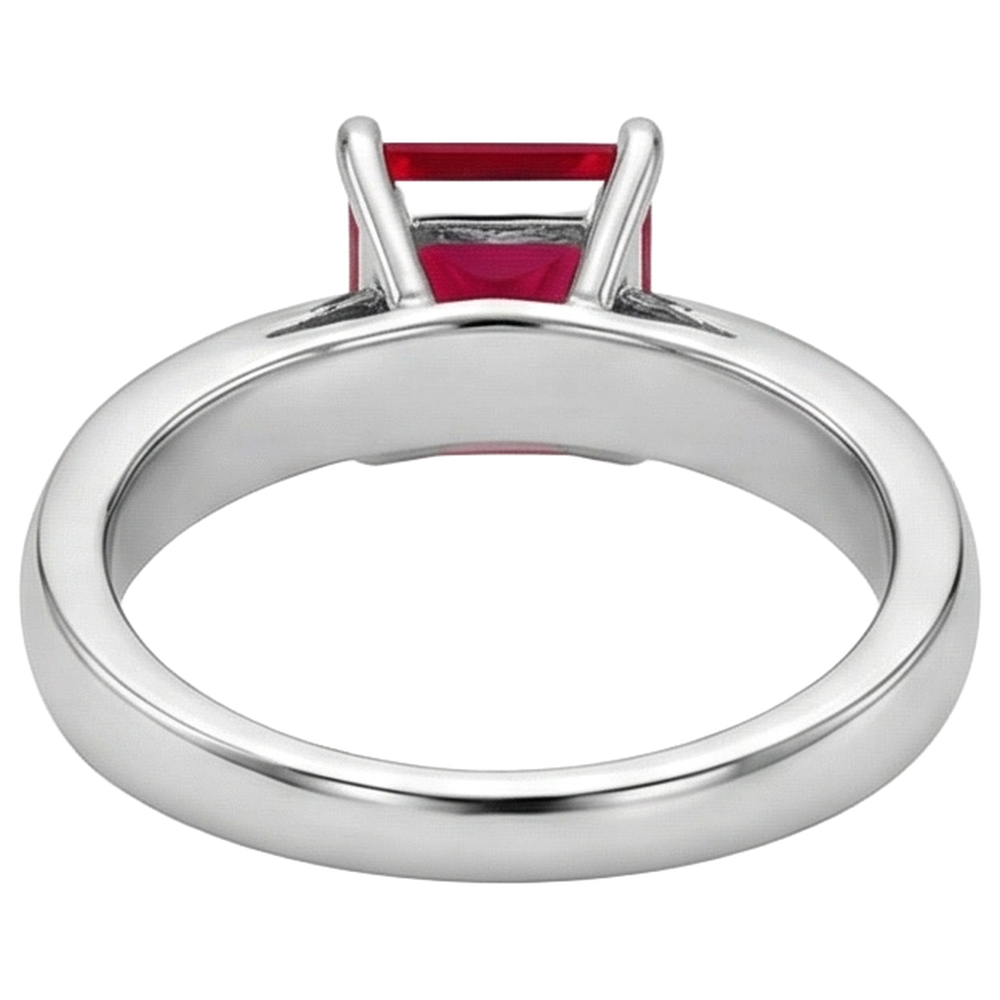 naturel princess rubis 1carats bague sur blanc
