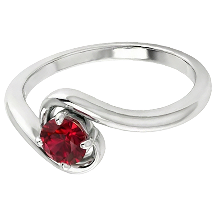 Bague Solitaire Rubis Birman 1.50 Carats Style Twisted Bijoux Neuf