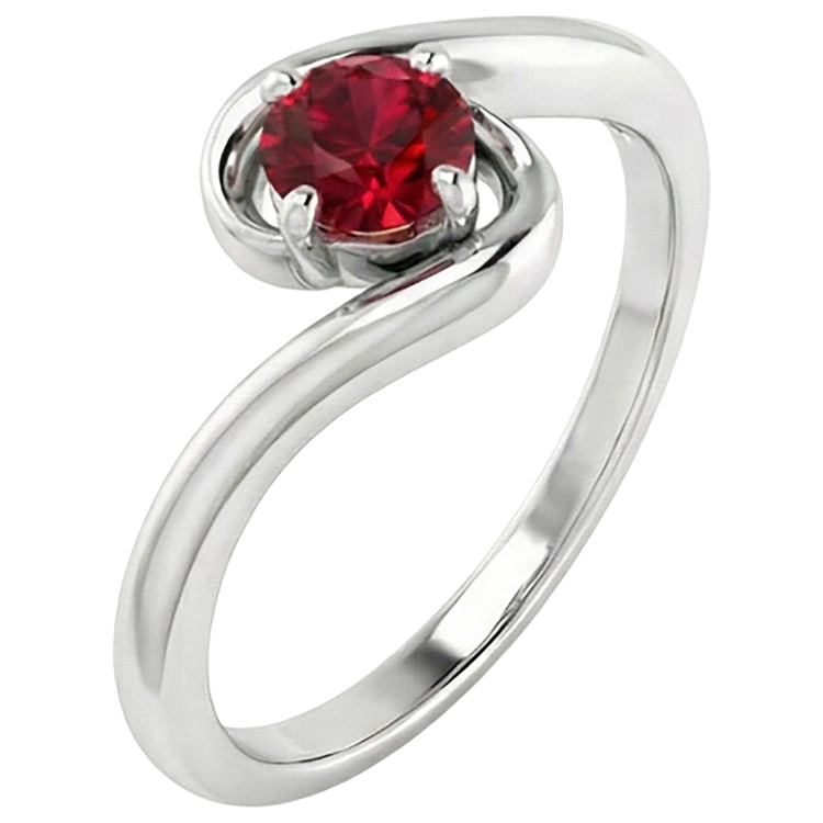 Bague Solitaire Rubis Birman 1.50 Carats Style Twisted Bijoux Neuf