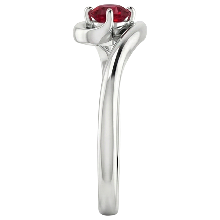 Bague Solitaire Rubis Birman 1.50 Carats Style Twisted Bijoux Neuf