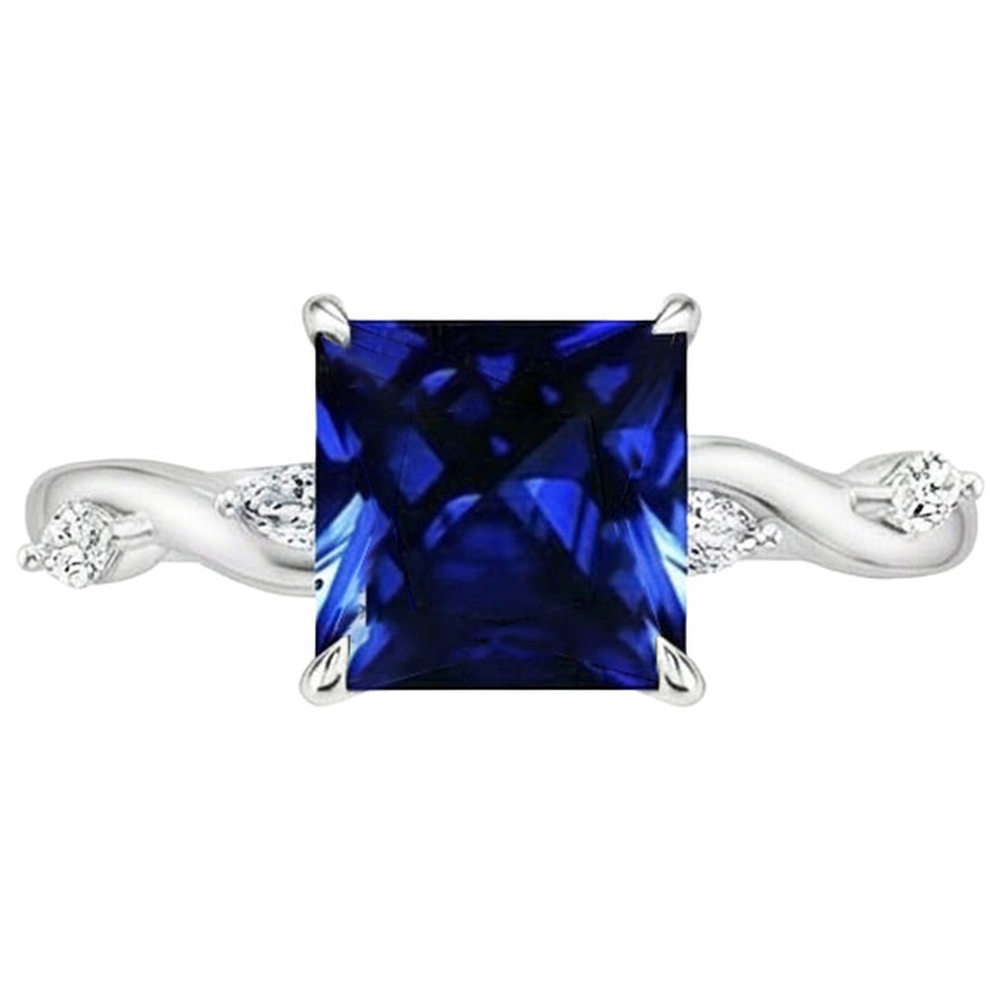 naturel marquise diamant 5.50carats bague vue de profil