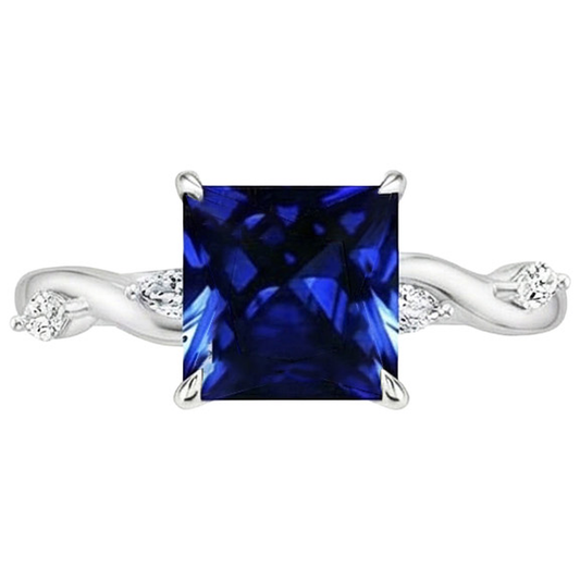 naturel marquise diamant 5.50carats bague vue de profil