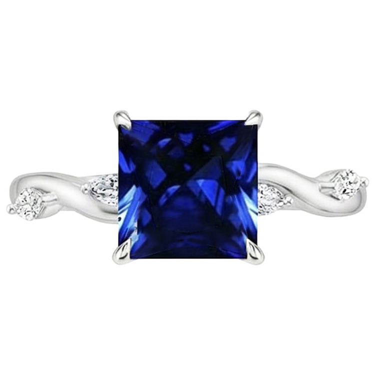 naturel marquise diamant 5.50carats bague vue de profil