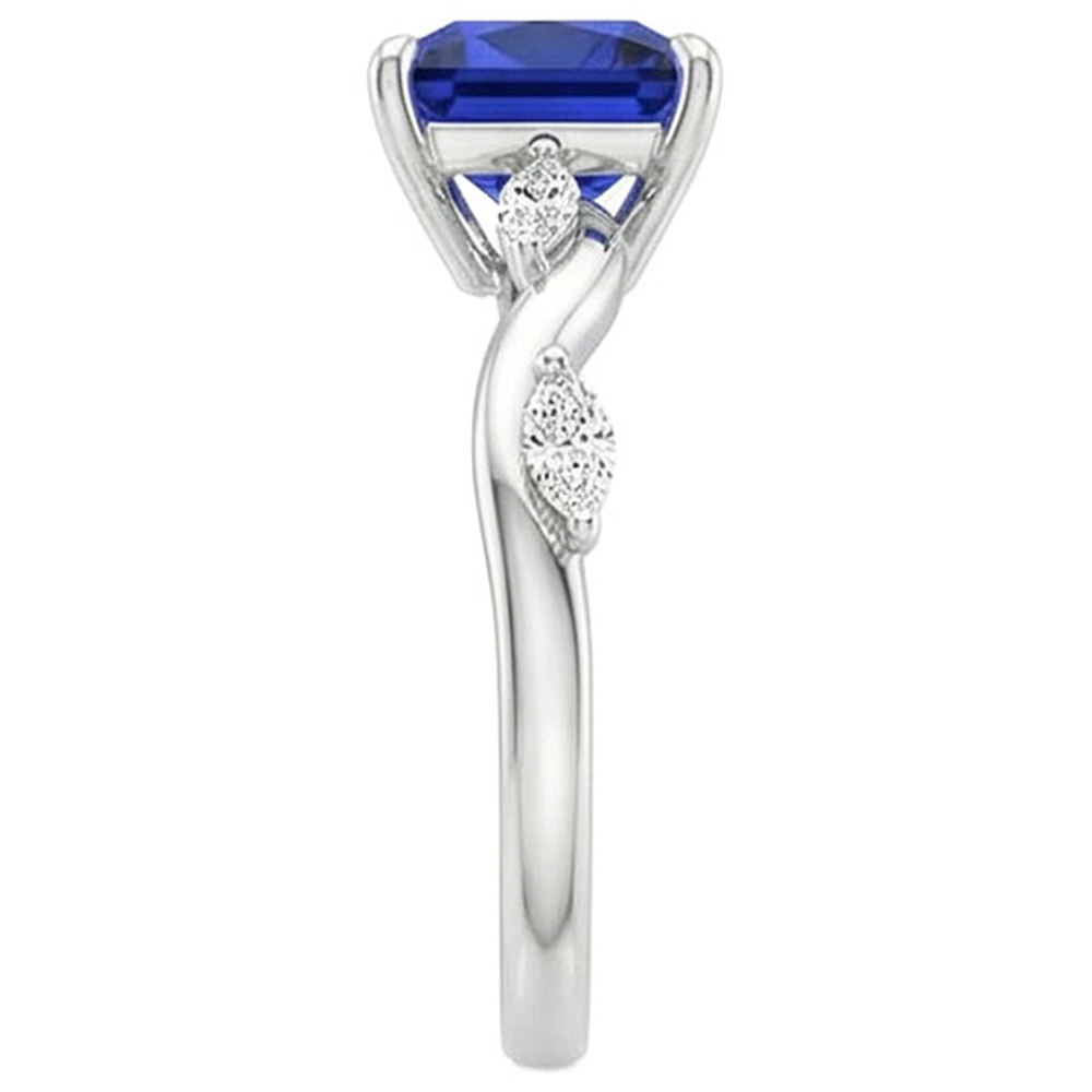 naturel marquise diamant 5.50carats bague sur blanc