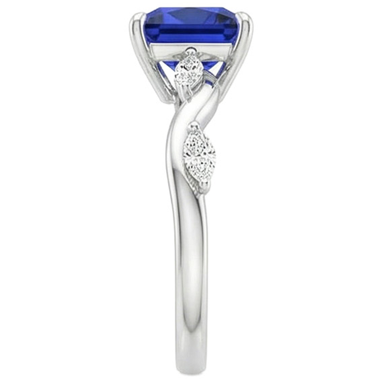 naturel marquise diamant 5.50carats bague sur blanc