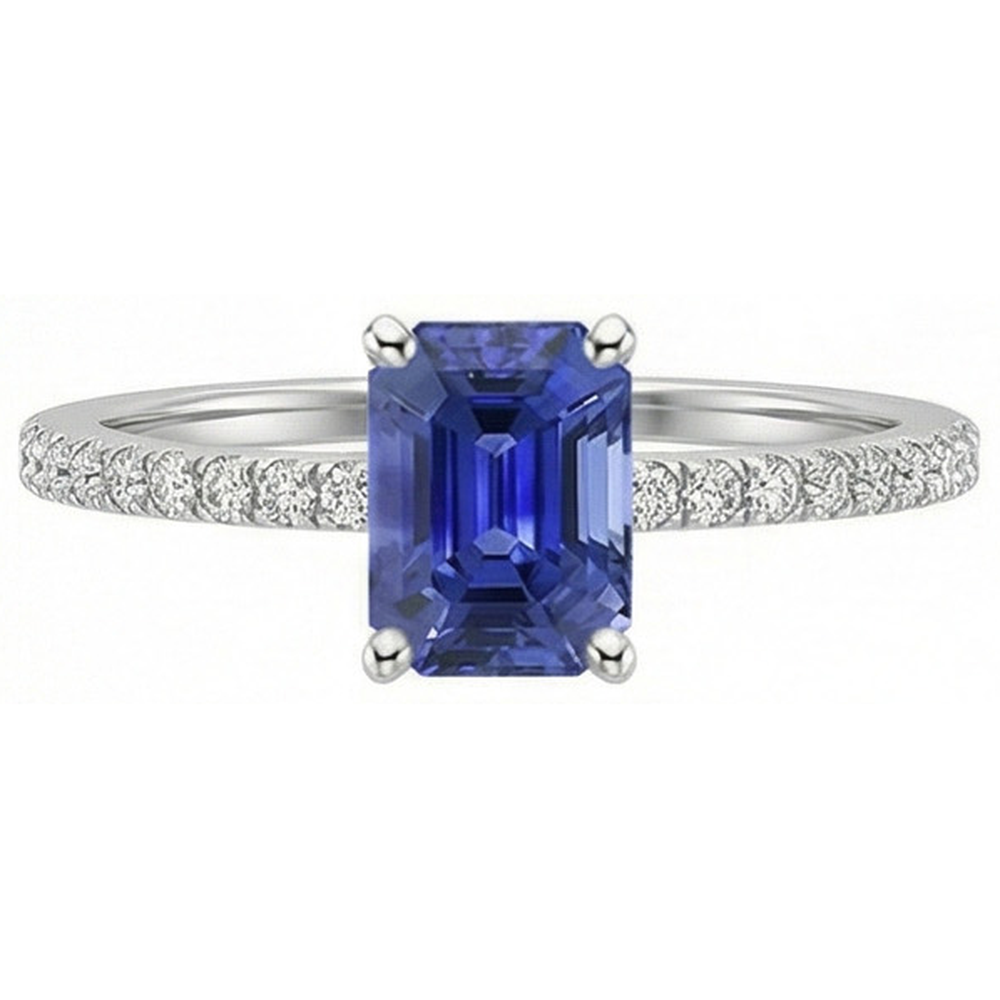 naturel diamant 5carats bague vue de dessus