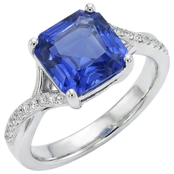 Bague Saphir Naturel 4.50 Carats