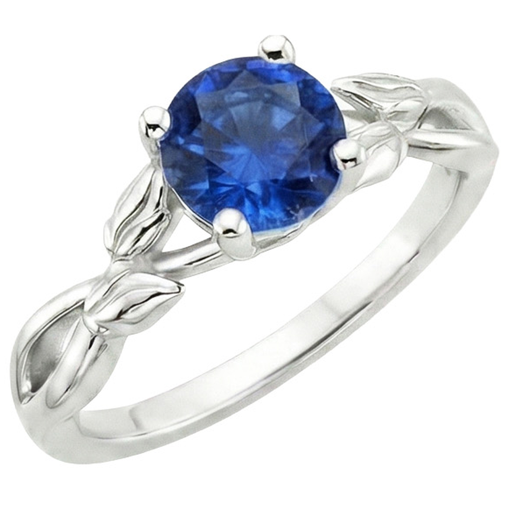 naturel round diamant 2carats bague vue de dessus