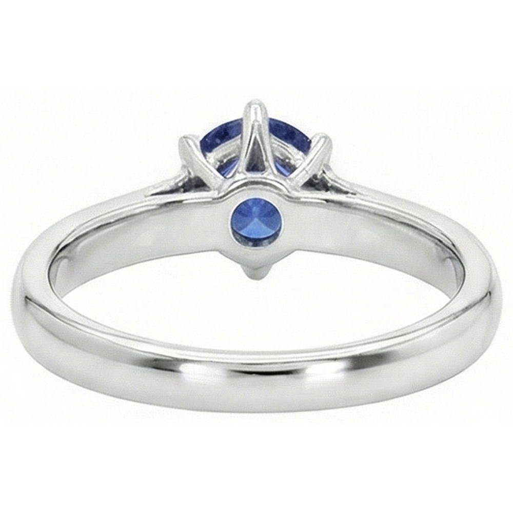 naturel round diamant 2carats bague vue de profil