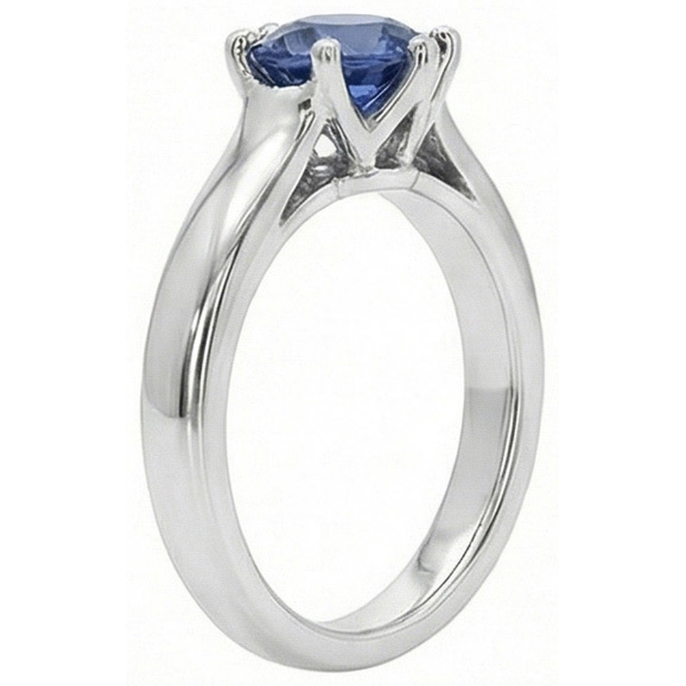 naturel round diamant 2carats bague détail rapproché