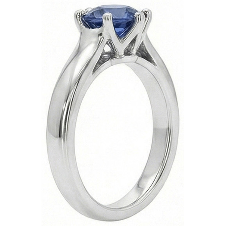 naturel round diamant 2carats bague détail rapproché
