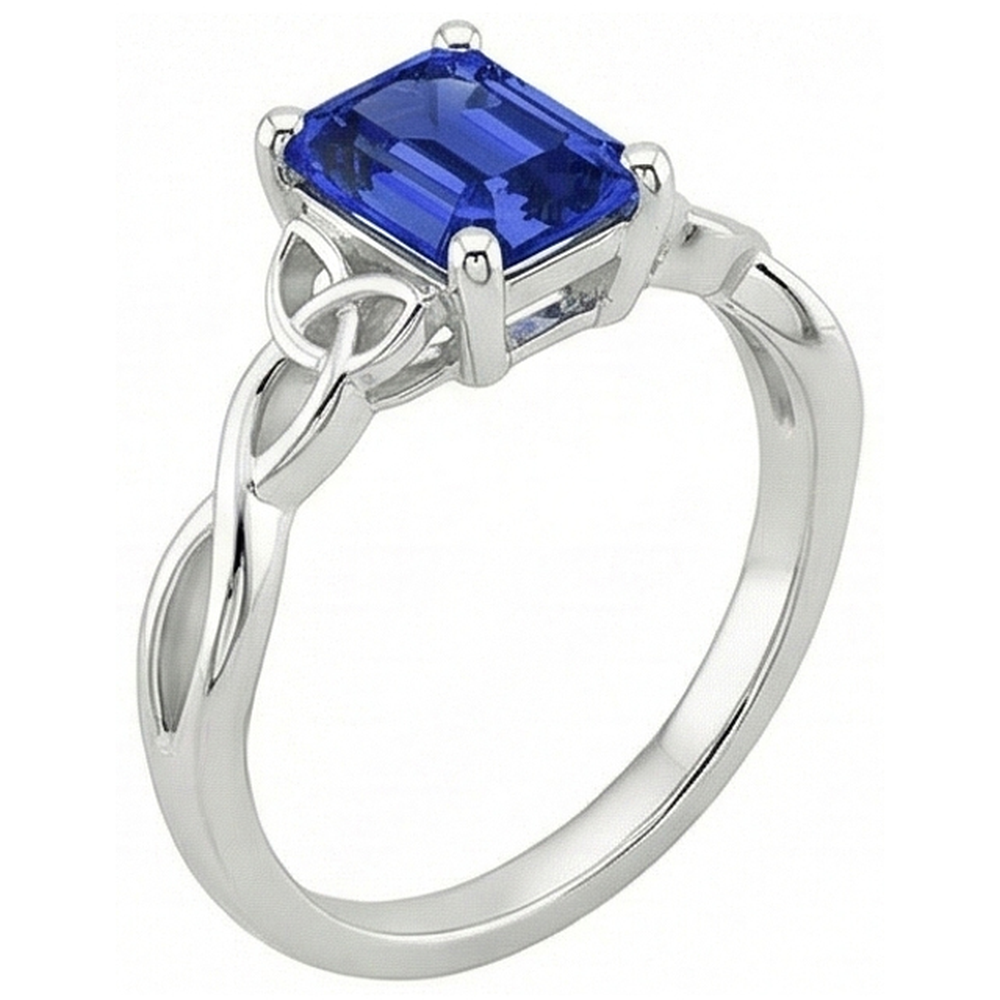 naturel diamant 3.50carats bague vue de profil