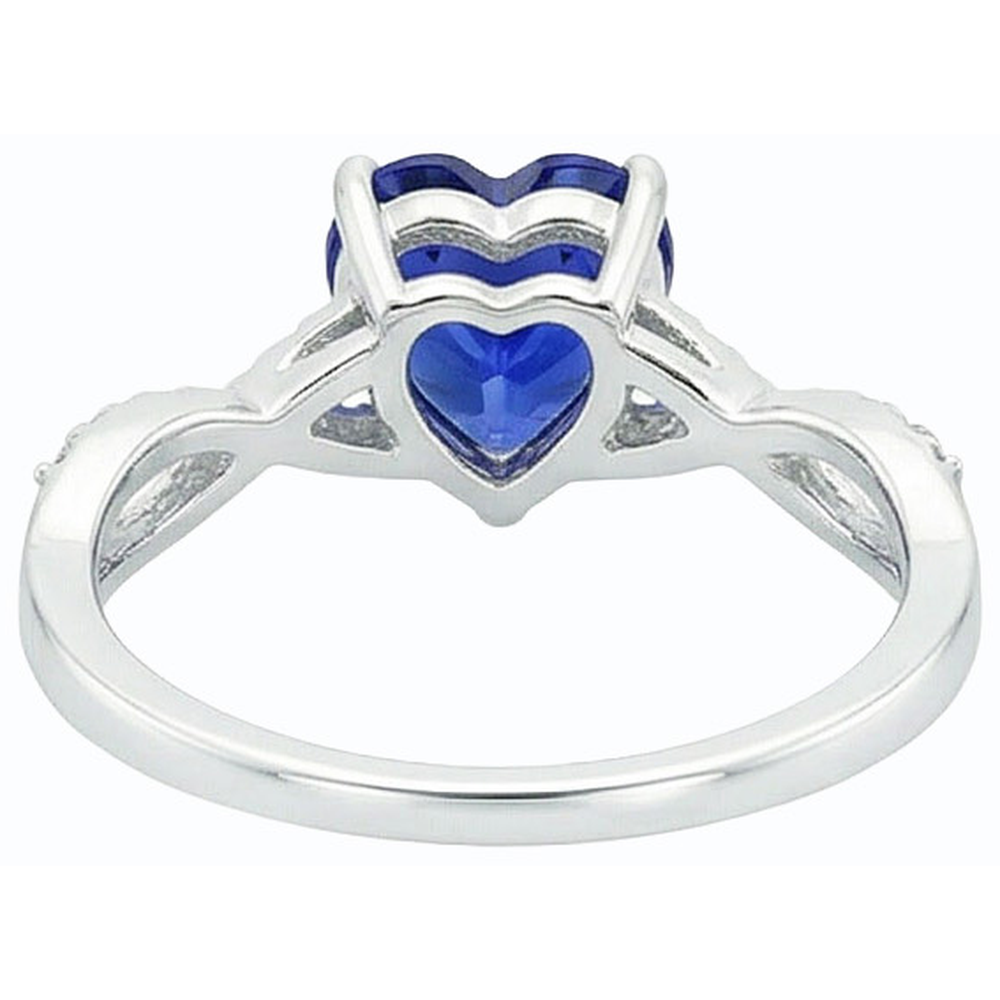 naturel round diamant 2carats bague angle de côté