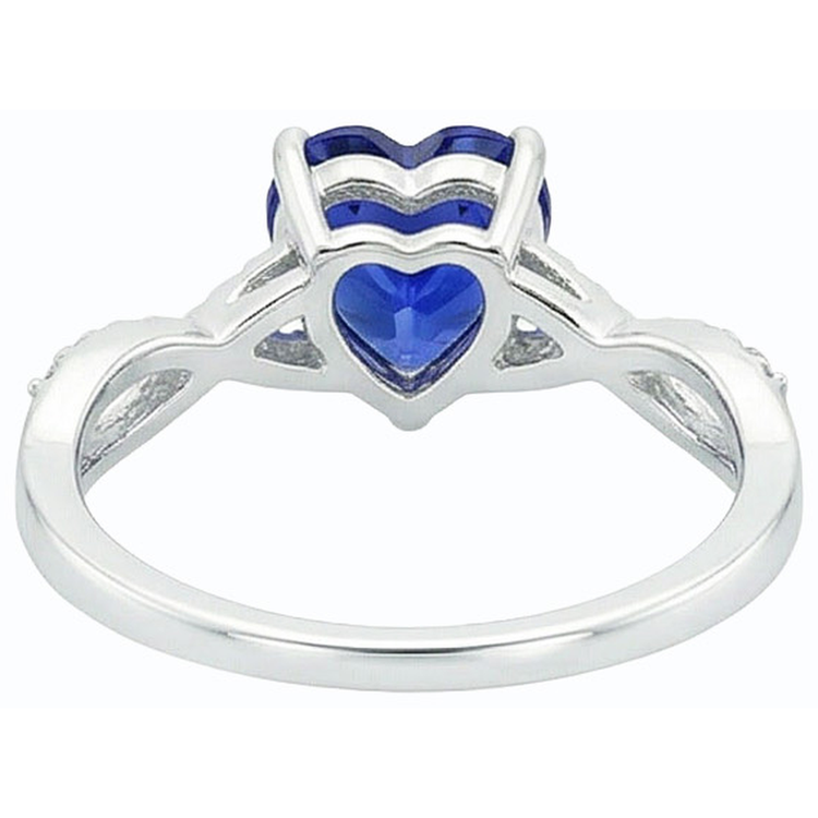 naturel round diamant 2carats bague angle de côté