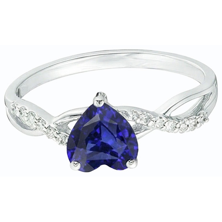 naturel round diamant 2carats bague vue de dessus