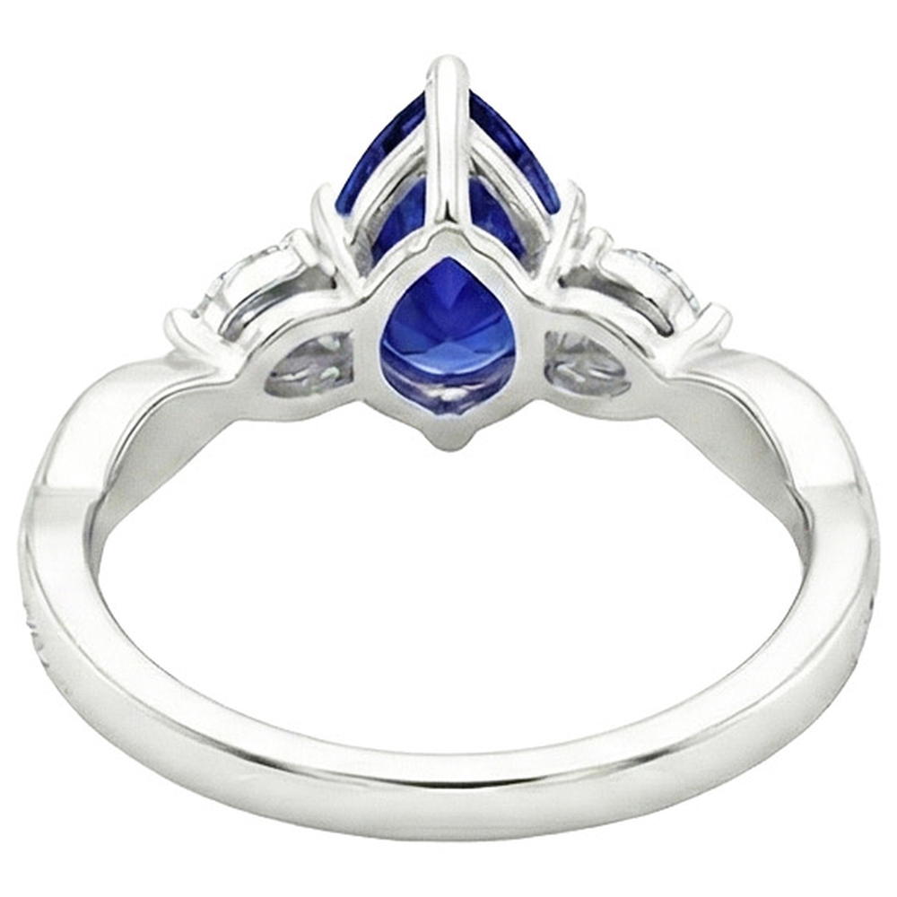 naturel marquise diamant 4.50carats bague détail rapproché