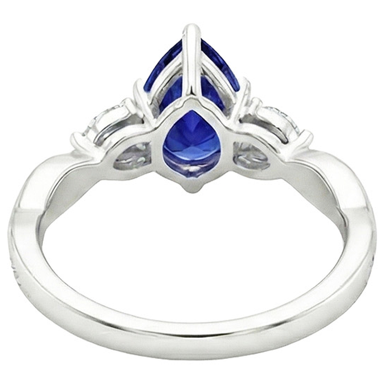naturel marquise diamant 4.50carats bague détail rapproché