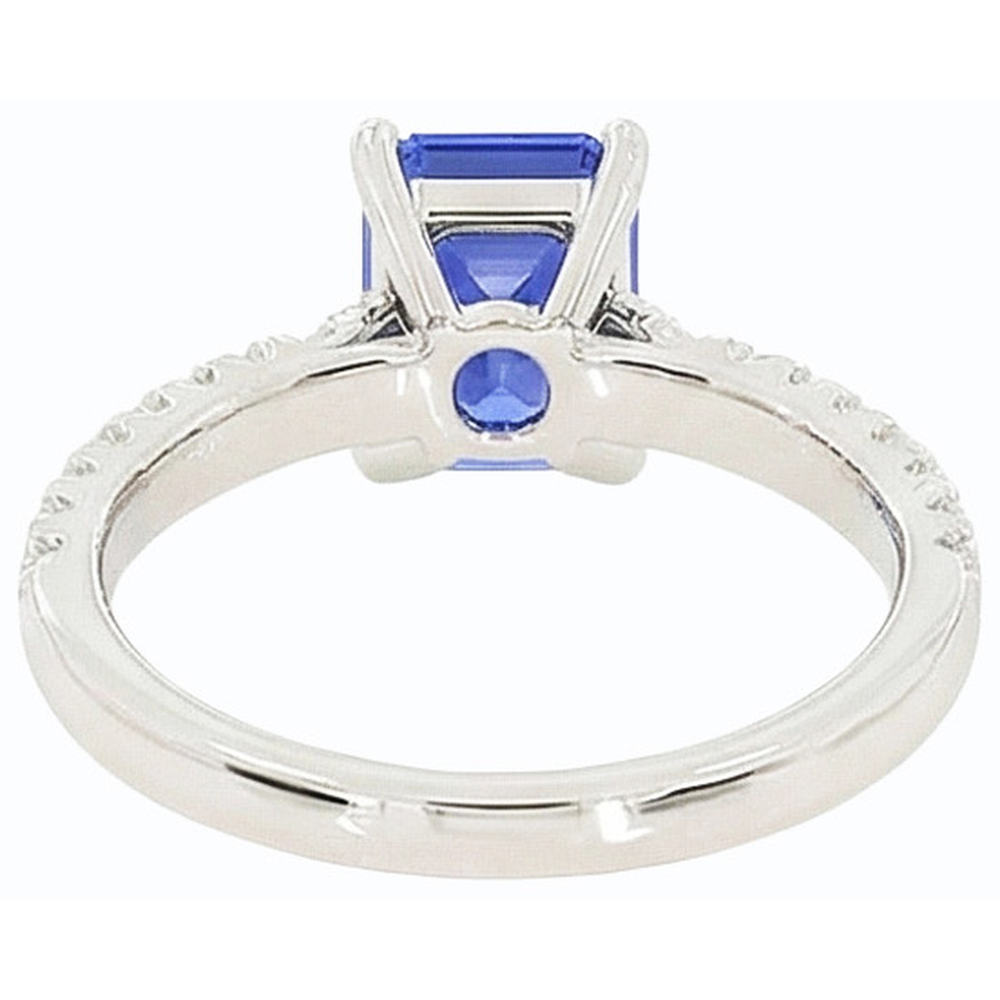 naturel diamant 3.75carats bague vue de face