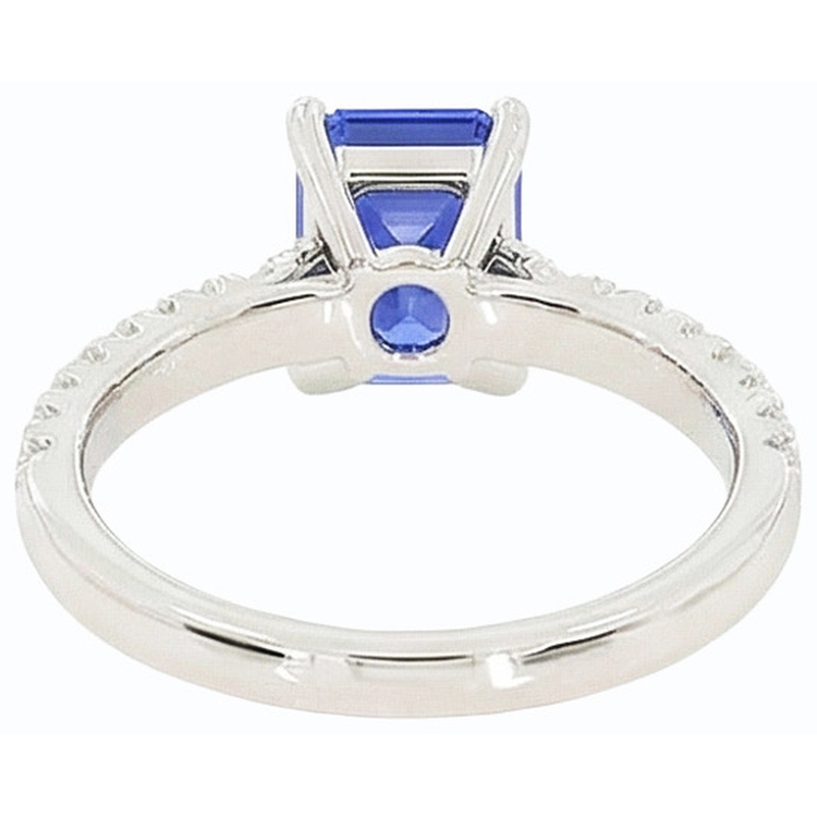 naturel diamant 3.75carats bague vue de face