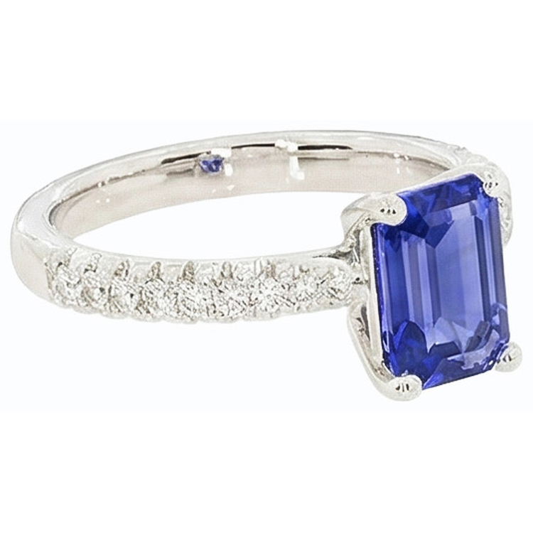 naturel diamant 3.75carats bague vue de dessus