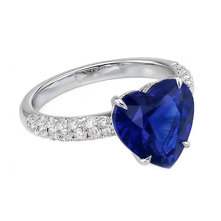 naturel round diamant 4.50carats bague vue de dessus
