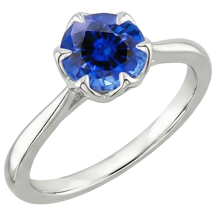 naturel round diamant 2carats bague angle de côté