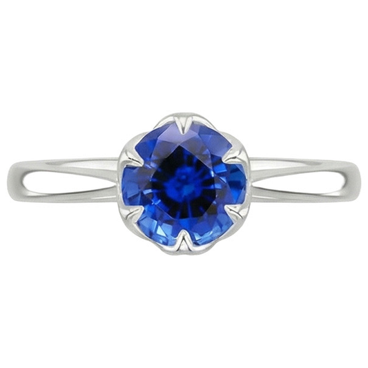 naturel round diamant 2carats bague détail rapproché
