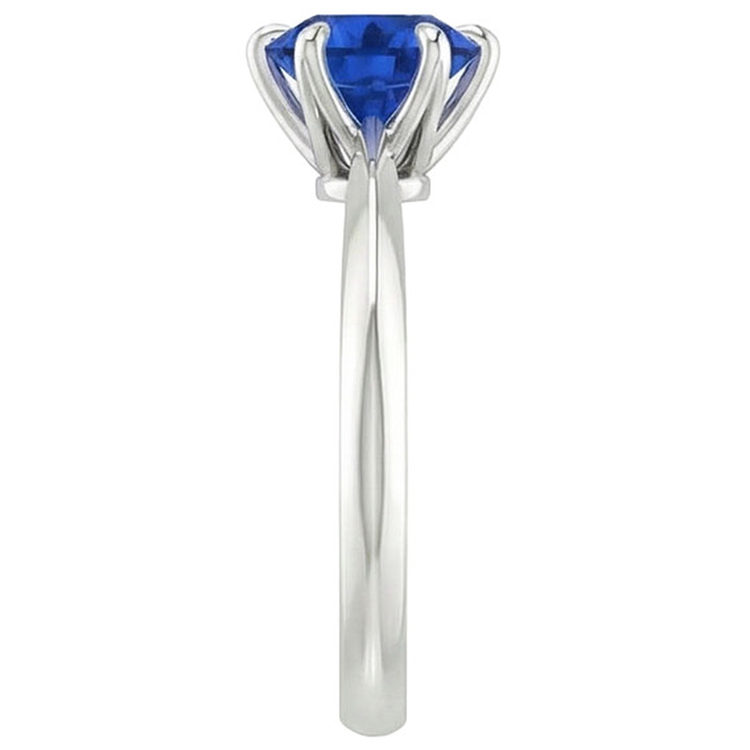 Bague Solitaire Saphir Véritable 2 Carats