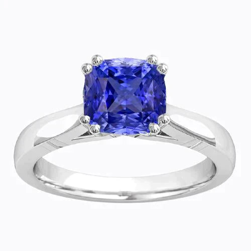 Bague Solitaire Saphir de Ceylan