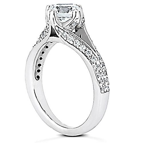 Bague Solitaire Véritable Diamant Femme Bijoux Avec Accents Or 1.75 Ct