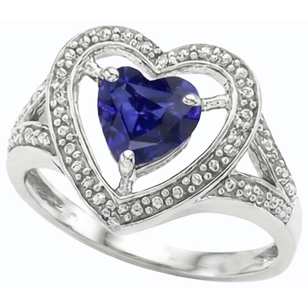 naturel heart diamant 1.50carats bague détail rapproché