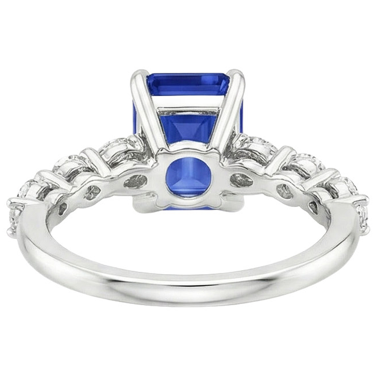 naturel pear diamant 4carats bague angle de côté