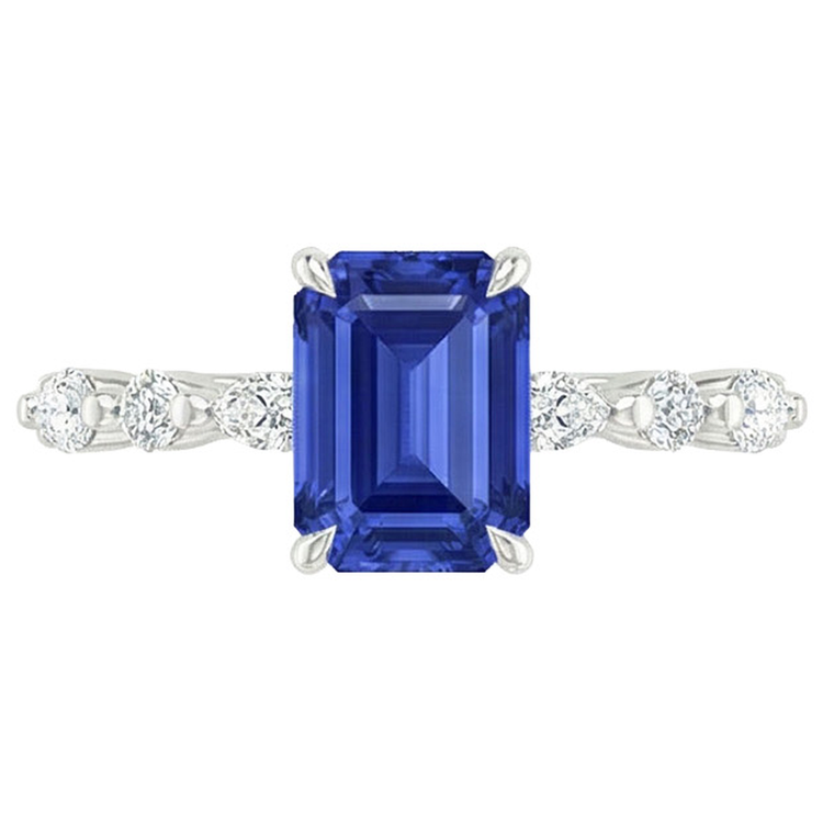 naturel pear diamant 4carats bague vue de profil