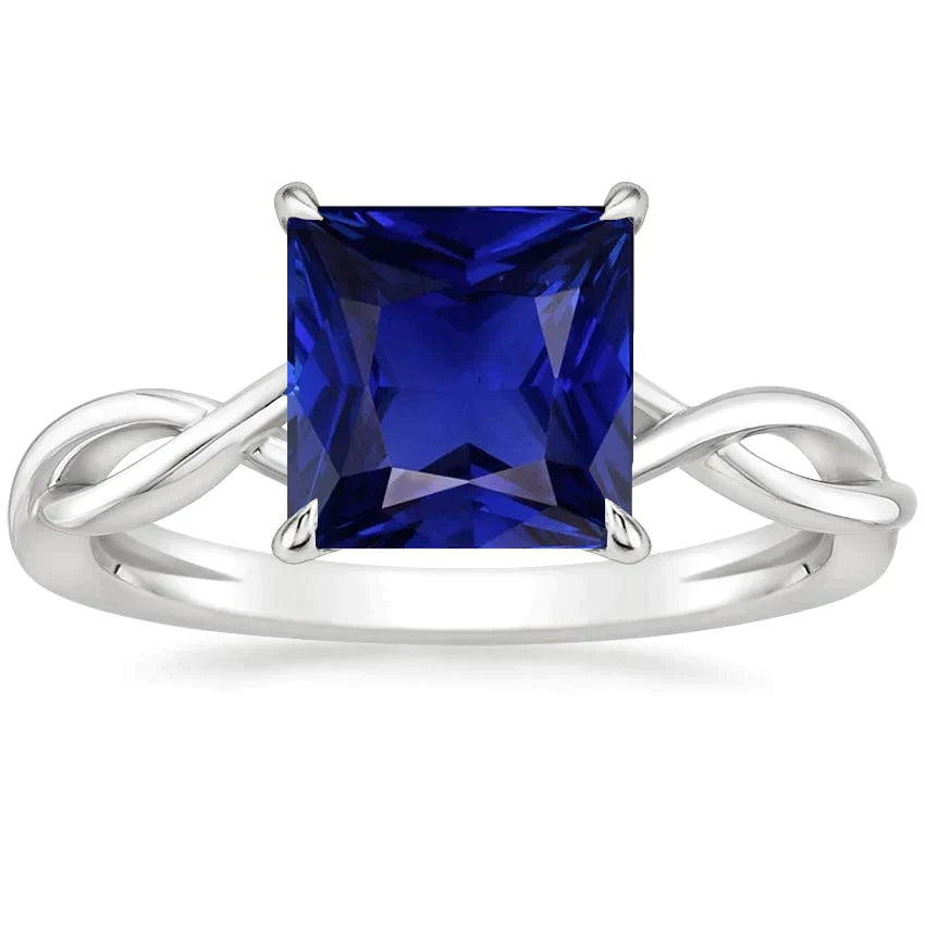 Bague Solitaire de Fiançailles Saphir 5 Carats