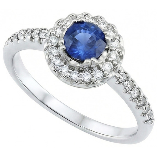 naturel round diamant 1.60carats bague angle de côté