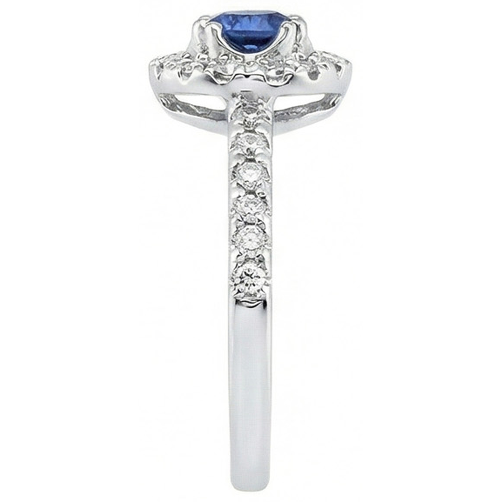 naturel round diamant 1.60carats bague vue de dessus