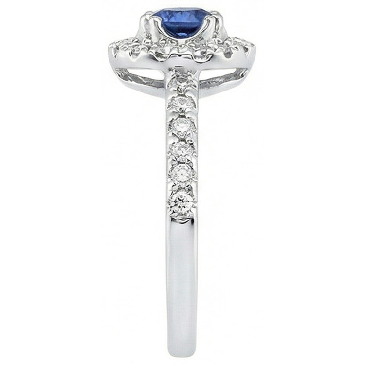 naturel round diamant 1.60carats bague vue de dessus