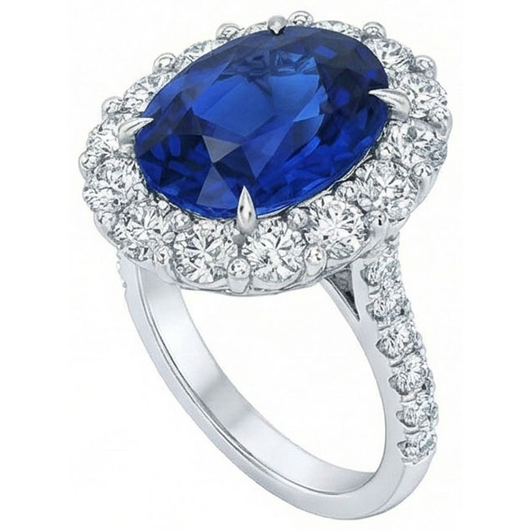 naturel round diamant 4.50carats bague détail rapproché