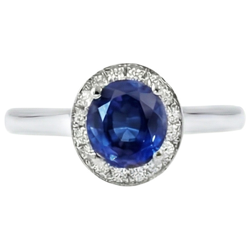 naturel round diamant 2.90carats bague angle de côté