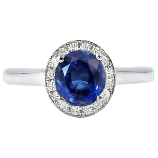 naturel round diamant 2.90carats bague angle de côté