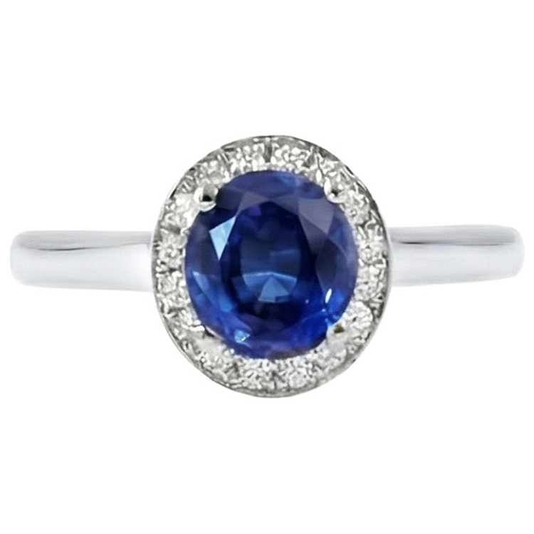 naturel round diamant 2.90carats bague angle de côté