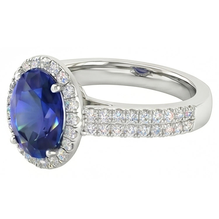 naturel round diamant 7.01carats bague détail rapproché