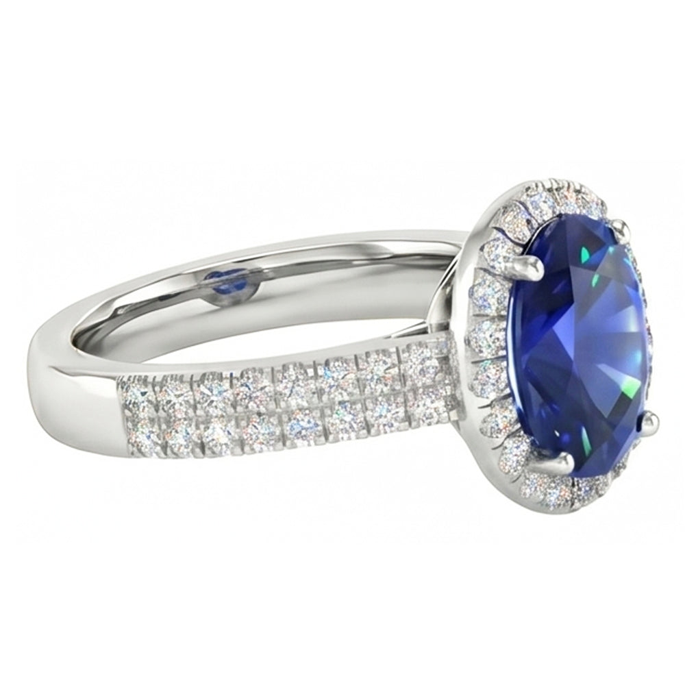 naturel round diamant 7.01carats bague vue de dessus