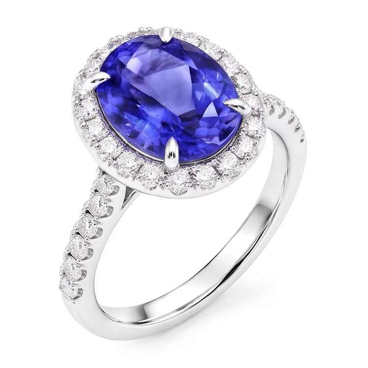 Bague Tanzanite Naturel 7.75 Carats
