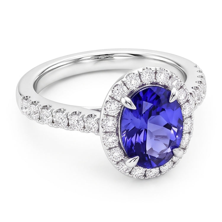Bague Tanzanite Naturel 7.75 Carats