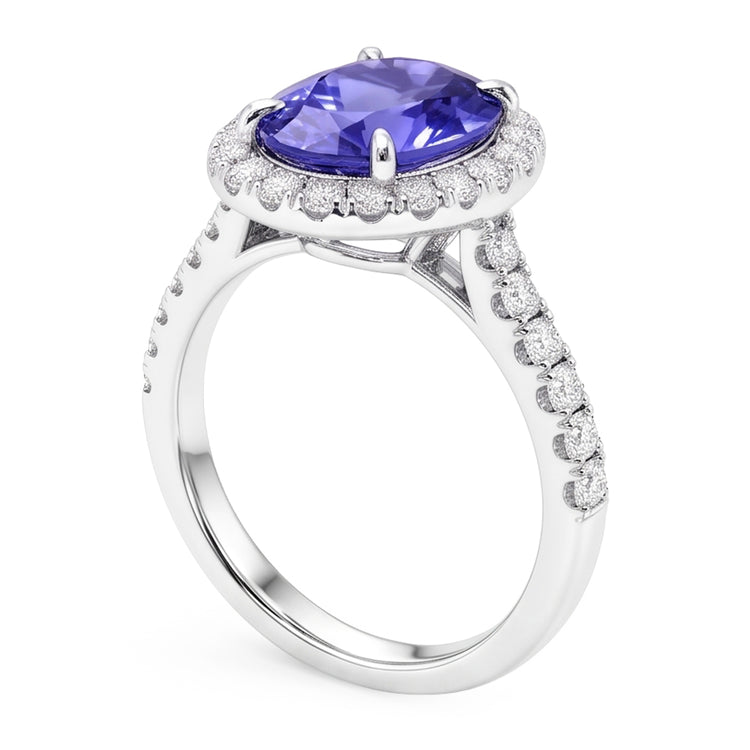Bague Tanzanite Naturel 7.75 Carats