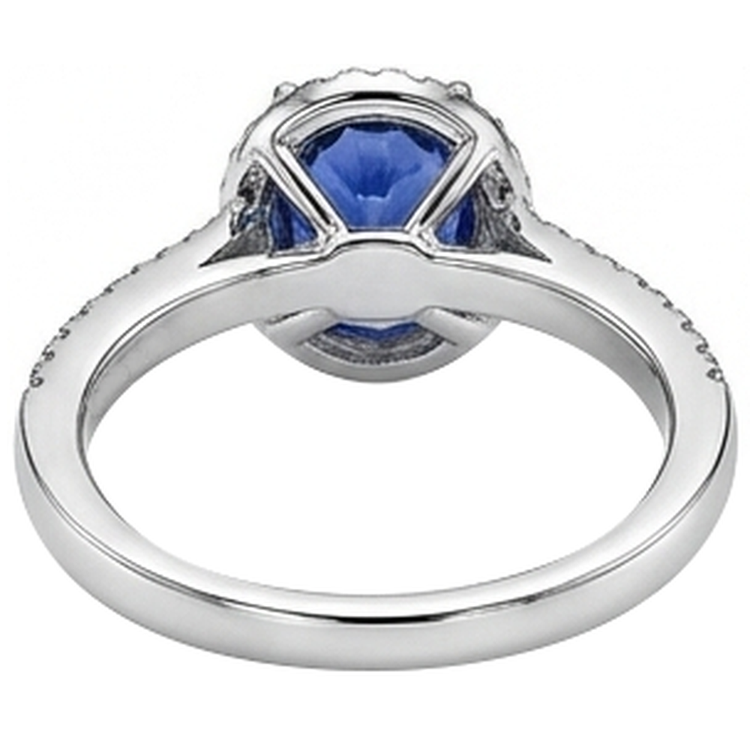 Bague Tanzanite Ovale Et Diamants Naturels Extraits des Mines ( et non cultivés en laboratoire ) Ronds 5.25 Carat Pave Diamants Naturels Extraits des Mines ( et non cultivés en laboratoire ) Neuf
